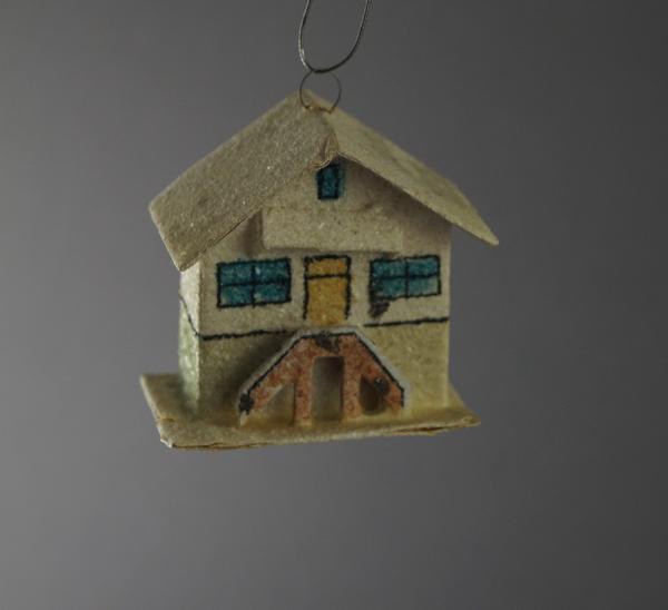 Cardboard ornament House, ca. 1950