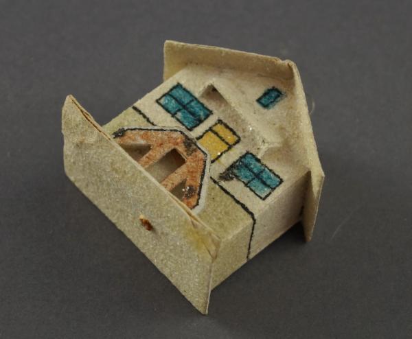Cardboard ornament House, ca. 1950
