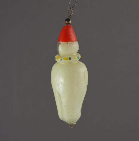 Glass Ornament Clown, Gablonz ca. 1950