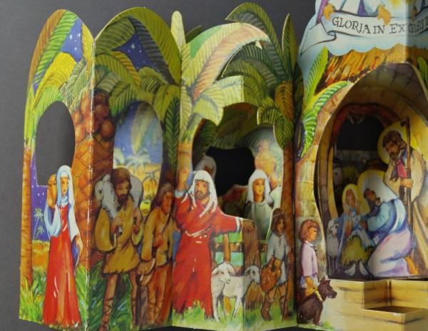 Cardboard Pop-up Nativity Scene, ~ 1965