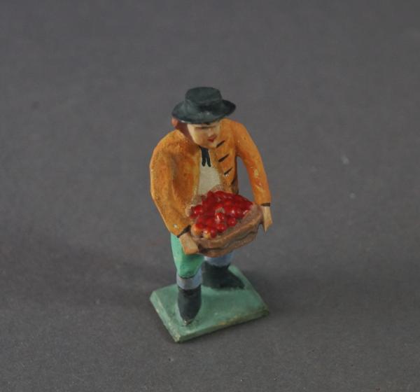 Grulicher Krippenfigur "Gabenbringer mit Früchten" (5 cm)