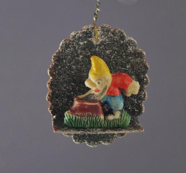 Cardboard ornament with Gnome, ca. 1940