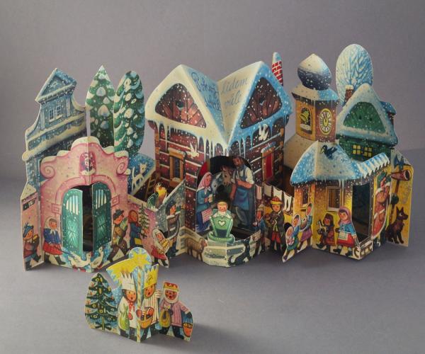Cardboard Pop-up Nativity Scene, Vojtech Kubasta 1967