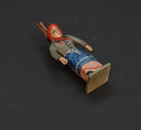 Grulich nativity figure " Women with brushwood "  (5 cm)