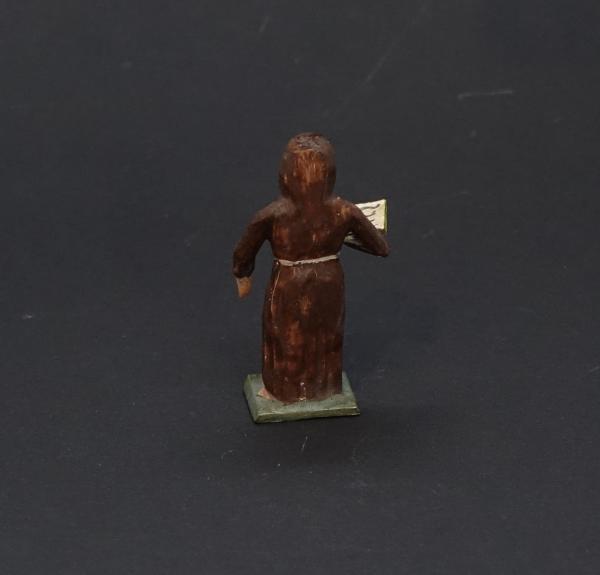 Grulicher Krippenfigur " Mönch mit Gebetsbuch " (5 cm)