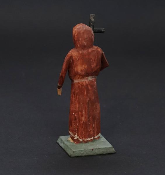 Grulich nativity figure  " Monk with crucifix " (7 cm)
