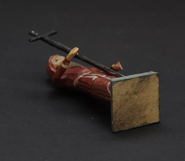 Grulich nativity figure  " Monk with crucifix " (7 cm)