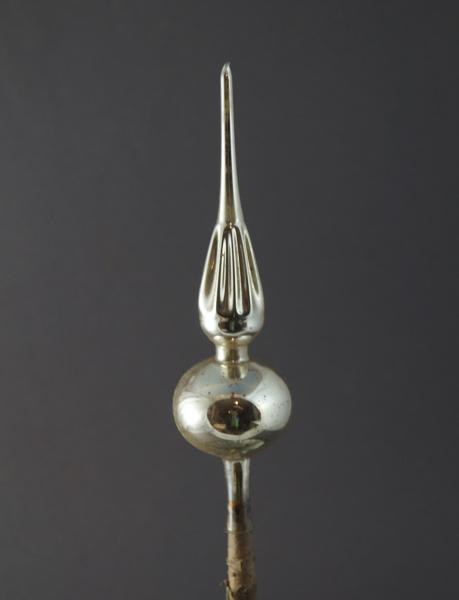 Antique indent Glass tree topper
