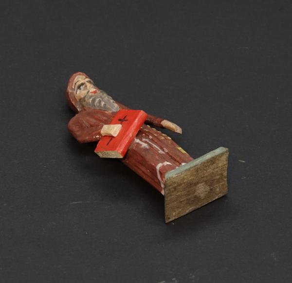 Grulicher Krippenfigur " Mönch mit Gebetsbuch " (7 cm)