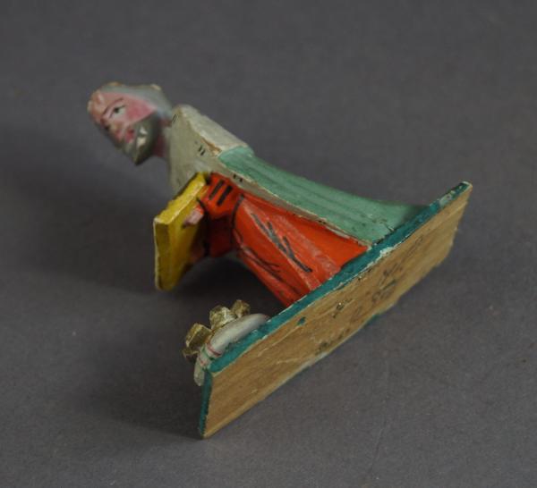Grulicher Krippenfigur " Hl. König Melchior " um 1900   (7 cm)