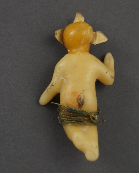 Krippe mit Baby Jesus, ende 19. Jahrhundert - Wachs