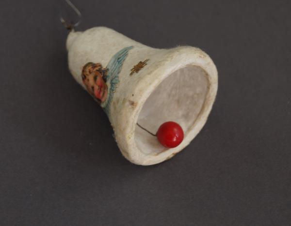 Glocke aus Watte mit Engel Oblate ~ 1920