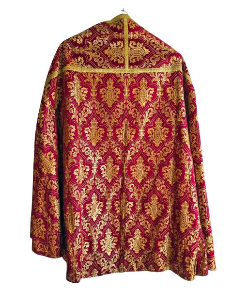 Weinroter Rauchmantel - Chormantel, Messgewand, Vespermantel, Pluviale, Ornat, um 1900