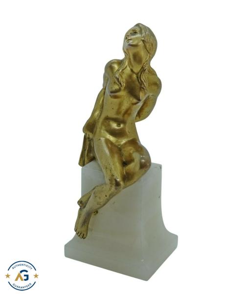 Nude Girl, bronze gilded