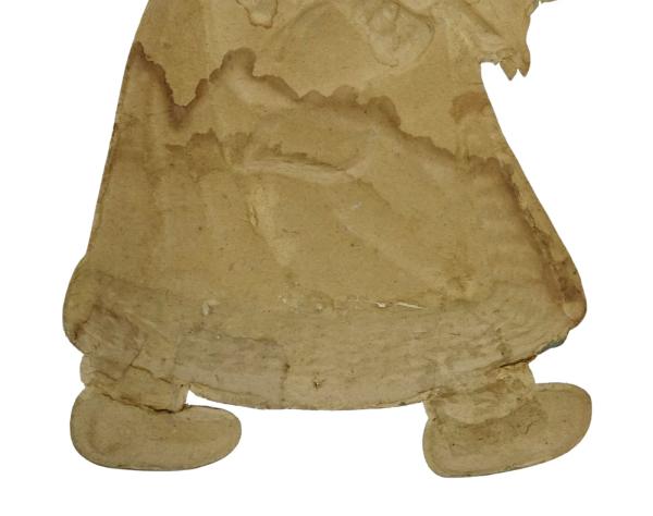 Großer Nikolaus aus geprägtem Karton, um 1920