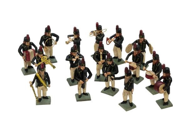 16 Grulicher Musikanten, Bergmann Bergbau Feuerwehr Kapelle (7 cm)