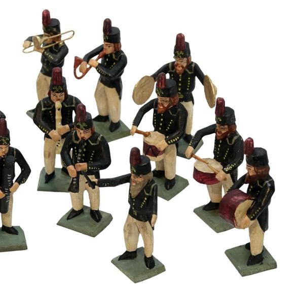 16 Grulicher Musikanten, Bergmann Bergbau Feuerwehr Kapelle (7 cm)