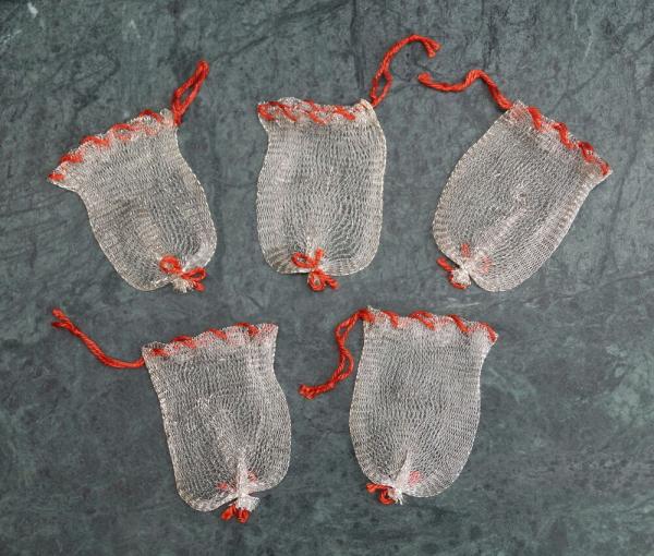5 Candy bags, ca.1930