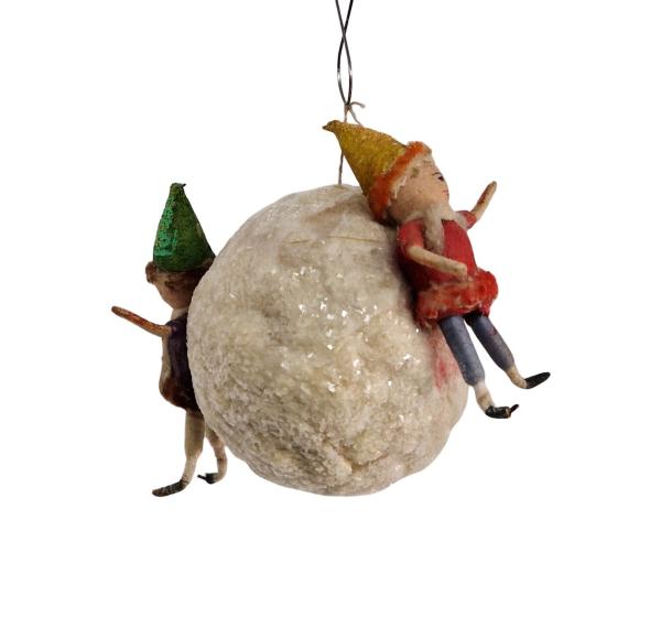 Gnomes on spun cotton ball