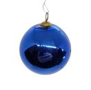 Blue Biedermeier Kugel   (8 cm)