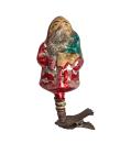 Santa / Nikolaus on clip, Lauscha around 1920
