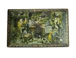 Antique tin box / Christmas motif