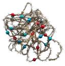 4 Tinsel Garlands with glass Beads, ca. 530 cm, 20s
