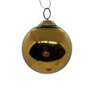 Golden Biedermeier Kugel, Meisenthal Vergo (6 cm)