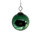 Green Biedermeier Kugel, Meisenthal Vergo​ (5 cm)