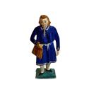Antike Grulicher Krippenfigur / Gabenbringer mit Tasche um 1900 (10 cm)