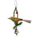 Glasornament, Gablonzer Vogel im Ring