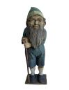 Garden gnome / Dwarf, carved wood, 19th century