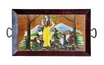 Snow White and the Seven Dwarfs, tray, hand-painted