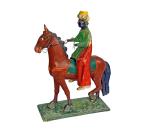 Antiker Grulicher König auf Pferd um1900  (10 cm)