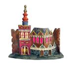 Antique Grulich nativity crib building, around 1900