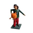 Antike Grulicher Krippenfigur /Musikant um 1900 (10 cm)