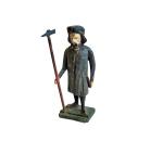 Antique grulich crib figurine, night watchman, around 1900 (10 cm)
