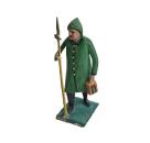Antique grulich crib figurine, night watchman, around 1900 (10 cm)