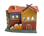 Antique Grulich crib building, 19th century