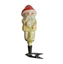 Antique glass dwarf / gnome on clip, lauscha around 1930