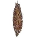 Antiker Sebnitzer Christbaumschmuck, Korb mit Baby Jesus um 1890/1900