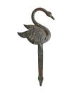 Antique Christmas tree decoration, apple holder made of embossed sheet metal around 1900