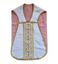 Antique white chasuble, vestment, Ornat, around 1900