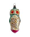 Antiker Christbaumschmuck, Eule, 50er Jahre