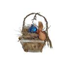 Antiker Sebnitzer Christbaumschmuck, Körbchen 1890/1900