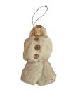 Antiker Christbaumschmuck, Mädchen aus Watte, um 1920