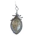 Antique wire wrapped kugel, Lauscha around 1900
