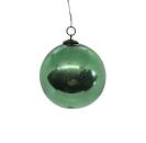 Green Biedermeier Kugel   (8 cm)
