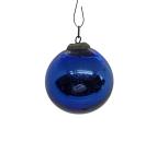 Blue Biedermeier Kugel around 1900 ​ (5 cm)