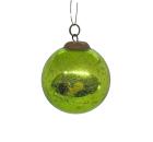 Green Biedermeier Kugel around 1900 ​ (5 cm)